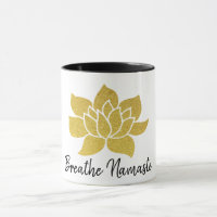 *~* goldenes Lotus atmen Namaste GoldLotus-Yoga