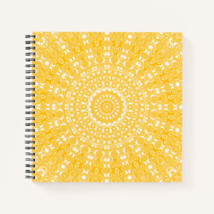 Goldenes Mandala Geometrisches Muster Notizbuch
