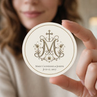 Goldenes Marianisches Kreuz-Monogramm