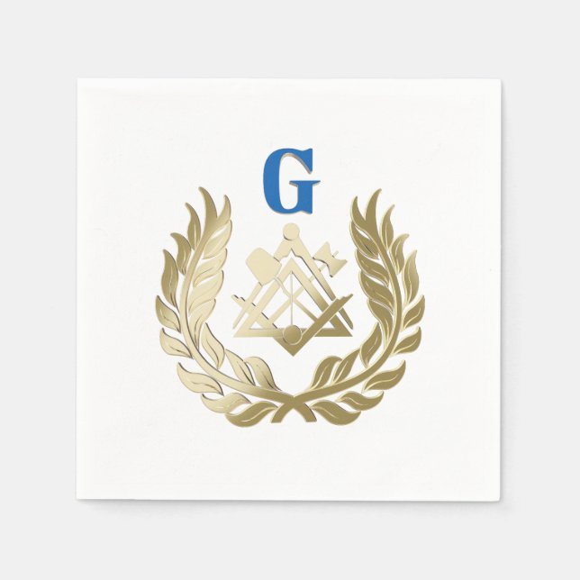 Goldenes Mauerwerk Serviette (Vorderseite)