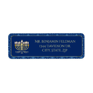 Goldenes Menorah dekorativ