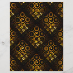 Goldenes modernes Boho-elegantes abstraktes Kunstm Flyer