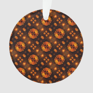 Goldenes modernes Boho-elegantes abstraktes Kunstm Ornament