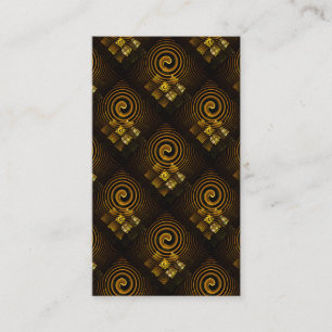 Goldenes modernes Boho-elegantes abstraktes Kunstm Visitenkarte