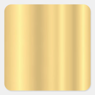 Goldenes modernes Design, fügen Sie Ihren Text hin Quadratischer Aufkleber