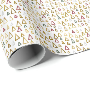 Goldenes modernes Weihnachtsgeschenk mit kleinen B Geschenkpapier