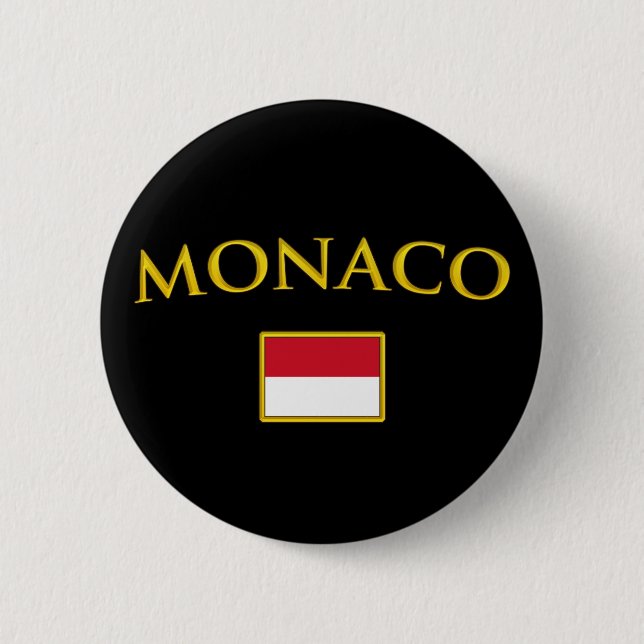 Goldenes Monaco Button (Vorderseite)