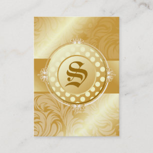 goldenes Monogramm des Zucker311-superfine Visitenkarte