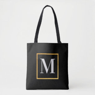 Goldenes Monogramm Tasche