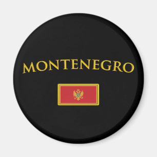 Goldenes Montenegro Magnet