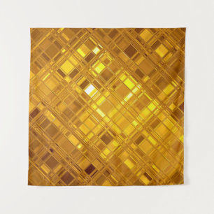 Goldenes Mosaik: Luxuriöses Gold Hintergrund Wandteppich