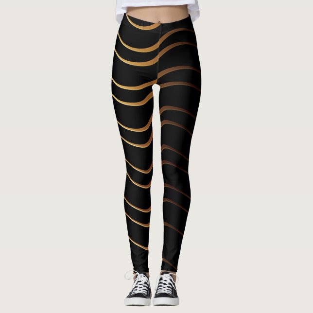 Goldenes Muster 4 Leggings (Vorderseite)