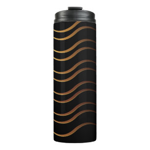 Goldenes Muster 4 Thermosbecher