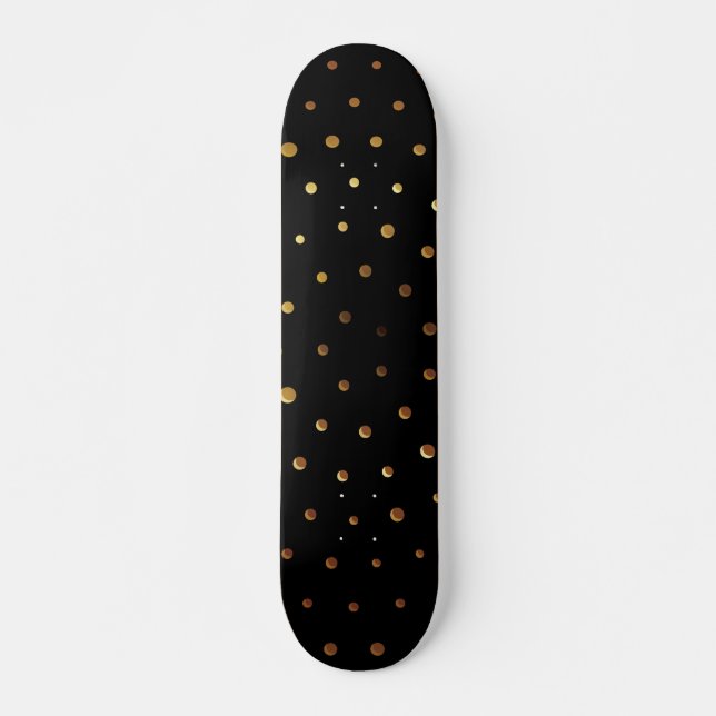 Goldenes Muster 6 Skateboard (Vorne)