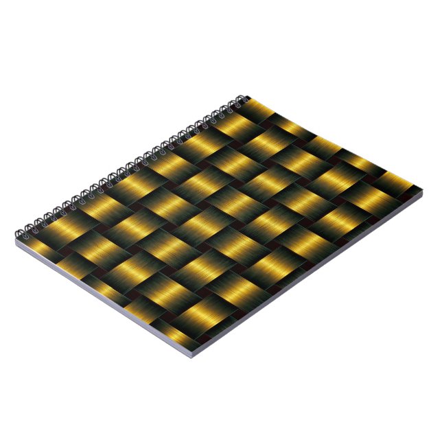 Goldenes Notebookgoldengitter Notizblock (Linke Seite)