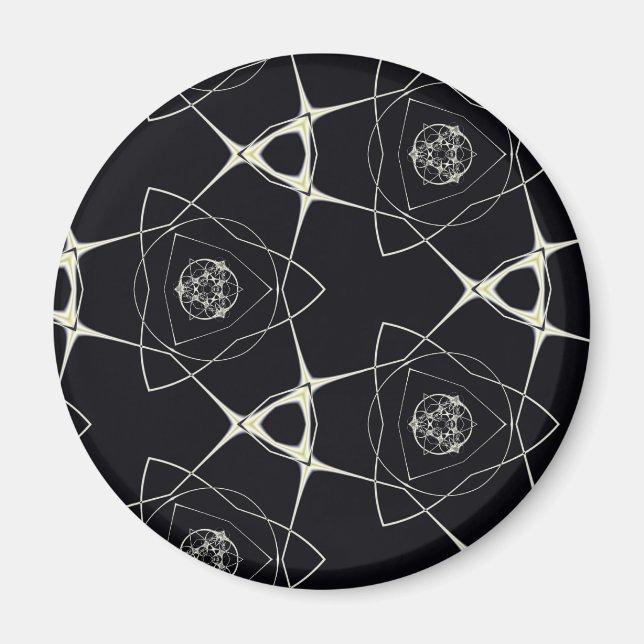 Goldenes Ornament Magnet (Vorne)