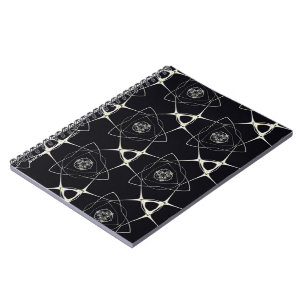 Goldenes Ornament Notizblock