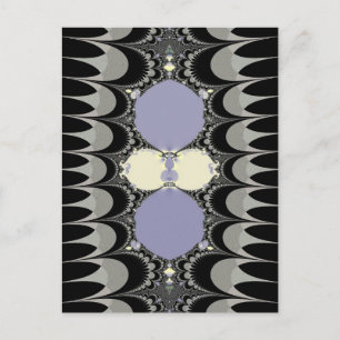 Goldenes Ornament Postkarte