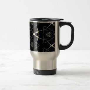Goldenes Ornament Reisebecher