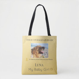 Goldenes Osteosarcoma-Haustiergedenken - Warmer Tr Tasche