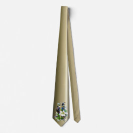 Goldenes Osterkreuz und weiße Lilly-Blume Krawatte