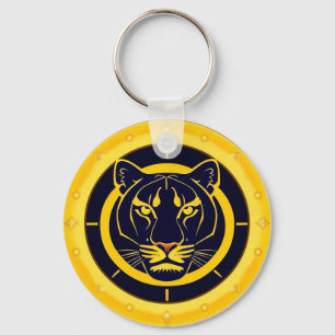 Goldenes Panther-Emblem Schlüsselanhänger