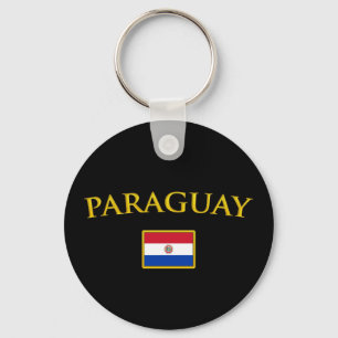 Goldenes Paraguay Schlüsselanhänger