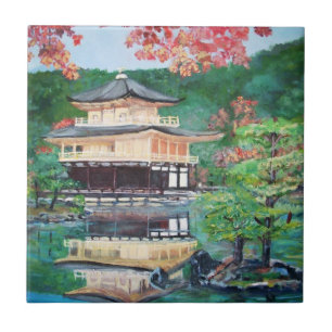 Goldenes Pavillion in Kyoto-Fliese Fliese