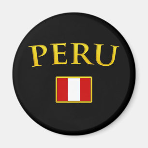 Goldenes Peru Magnet