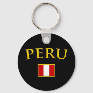 Goldenes Peru Schlüsselanhänger