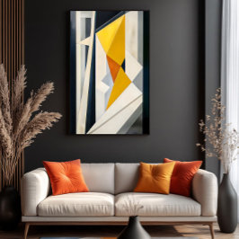 Goldenes Prisma Leinwanddruck