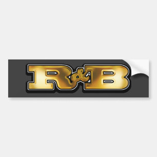 Goldenes R&B Autoaufkleber
