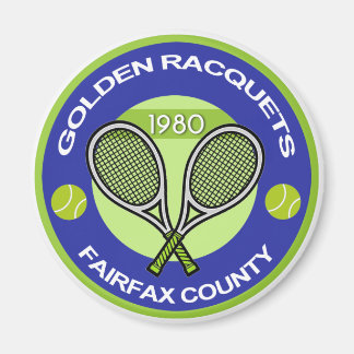 Goldenes Racquets Magnet