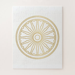 Goldenes Rad Uralte Weisheit Puzzle-Kunst