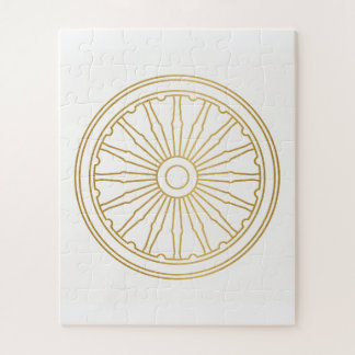 Goldenes Rad Uralte Weisheit Puzzle-Kunst