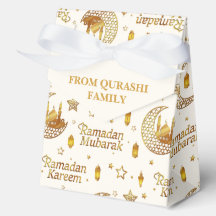 Goldenes Ramadan Mubarak-Muster mit individuellem