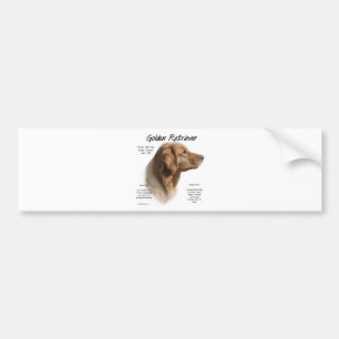 Goldenes Retriever Historisches Design Autoaufkleber