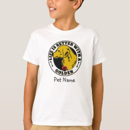 Goldenes Retriever Personalisiertes Leben ist bess T-Shirt