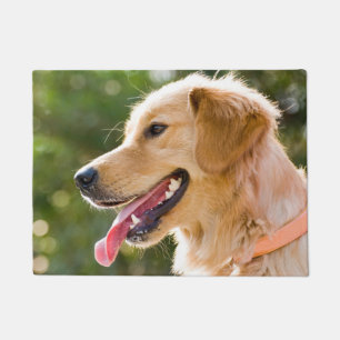 Goldenes Retriever-Profil mit Zunge-Out Fußmatte