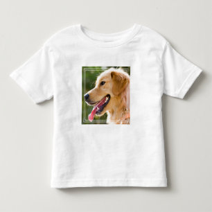 Goldenes Retriever-Profil mit Zunge-Out Kleinkind T-shirt