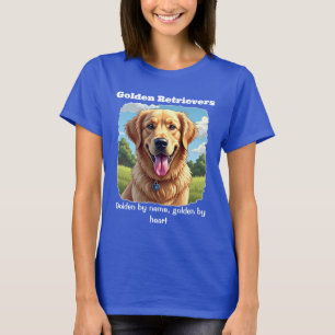 Goldenes Retriever Shirt - Golden by Name & Herz