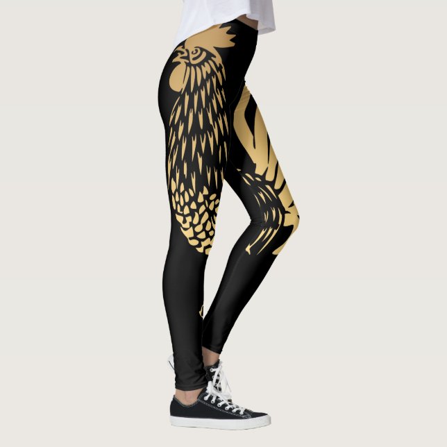 Goldenes Roster Jahr 2017 Schwarze Leggings (Rechts)