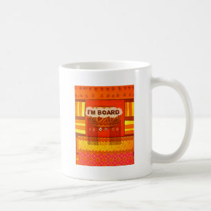 Goldenes Rot Afrikanische traditionelle Farben Lus Kaffeetasse