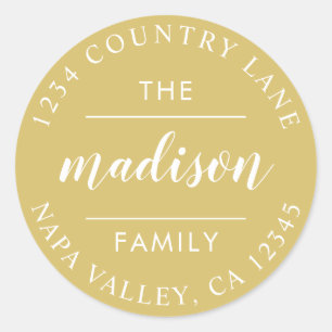 Goldenes Rundschreiben Erstellen Sie Ihre eigene R Runder Aufkleber