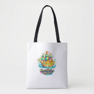Goldenes Schatzschiff-Tragetasche Wohlstand & Re Tasche