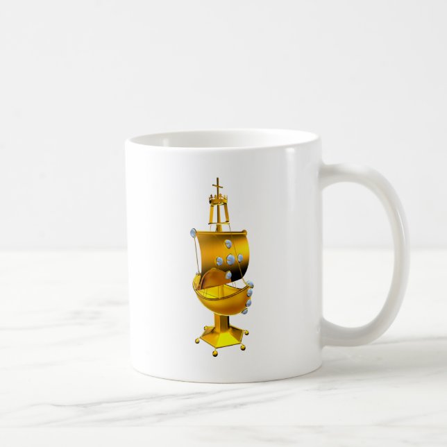 goldenes Schiff Kaffeetasse (Rechts)