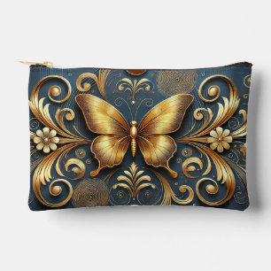 Goldenes Schmetterlingsdesign Zubehörtasche