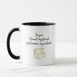 Goldenes Seelenverwandten-Geschenk für Paare Tasse