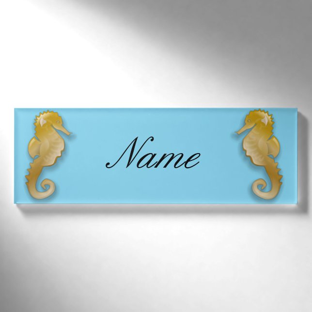 Goldenes Seepferd Thunder_Cove Namenschild (Vorderseite)