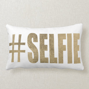 Goldenes Selfie Lendenkissen